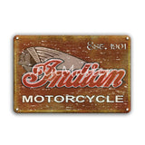 Lambretta Triumph Motorcycles Metal Wall Art Tin Sign 