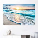 affiche mer 1 pièce Plage coucher de soleil 