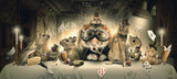 tableau chiens qui jouent au poker