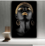 Wall Art Picture for living room Contemplator Black African 