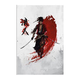 Japan Bushido Samurai Creativity Kanji Canvas Painting 