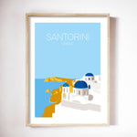 Tableau peinture Santorini
