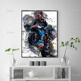 Fabio Quartararo Poster - Motorcycle Race Stylish Motorcycle