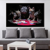 tableau chiens joueurs de cartes