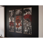 Japanese Ukiyo-e Tiger Canvas Scroll Posters Wall Pictures 