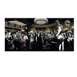 tableau peinture énorme groupe de musique