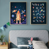 tableau numéro style espace