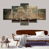 tableau grand bateau ancien