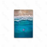 tableau plage vu du dessus