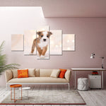 tableau petit chiot mignon