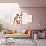 tableau petit chiot mignon