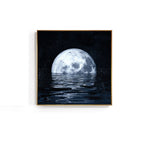 tableau pleine lune dans l’eau