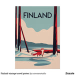 tableau peinture Finland vintage