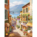 GATYZTORY Pictures By Number Town Landscape For Adult Gift 