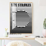 tableau rayure noir et blanche