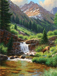 tableau grande cascade d’eau