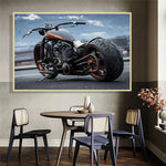 Cool Motorcycle Heavy Locomotive Prints Autocycle Posters 