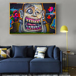tableau tag homme abstrait