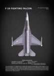 Affiche vintage avion falcon