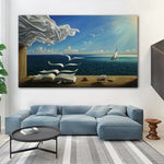 tableau livre en face de la mer