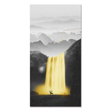 tableau cascade en or