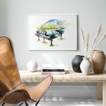 tableau dessin violon fond blanc
