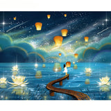 tableau peinture mer ciel magique