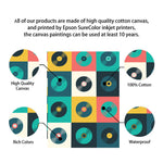 tableau pleins de vinyle coloré