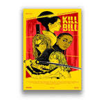 Affiche film kill bill jaune et rouge