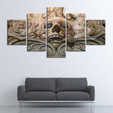 tableau fresque tête d emort