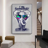 tableau cartoon éléphant