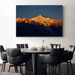tableau photo montagne et nuages
