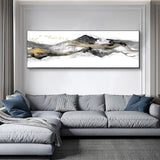 tableau montagnes grises