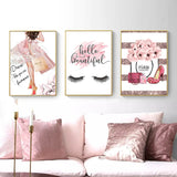 Cadre parfum et rose