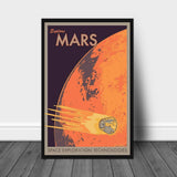 tableau affiche explore mars