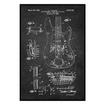 Guitar Piano Musical Instrument Decoration Mural Retro 