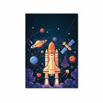 tableau numéro style espace