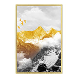 tableau colline en or