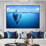 tableau montagne sur la mer