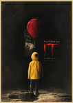 Tableau film horreur ballon rouge