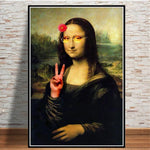 Affiche graffit Mona Lisa bulle