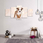 tableau petit chiot mignon