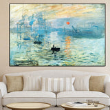 tableau peinture à l’huile de bateau