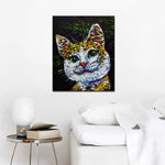 tableau peinture chat