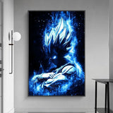 Dragon Ball Poster Japanese Anime Watercolor Canvas Painting