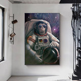 tableau d’un singe dans l’espace