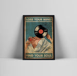 tableau vintage vinyle