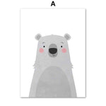 tableau dessin d’un ours gris
