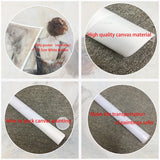 tableau bulldog fond bleu