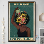 tableau femme noire be kind